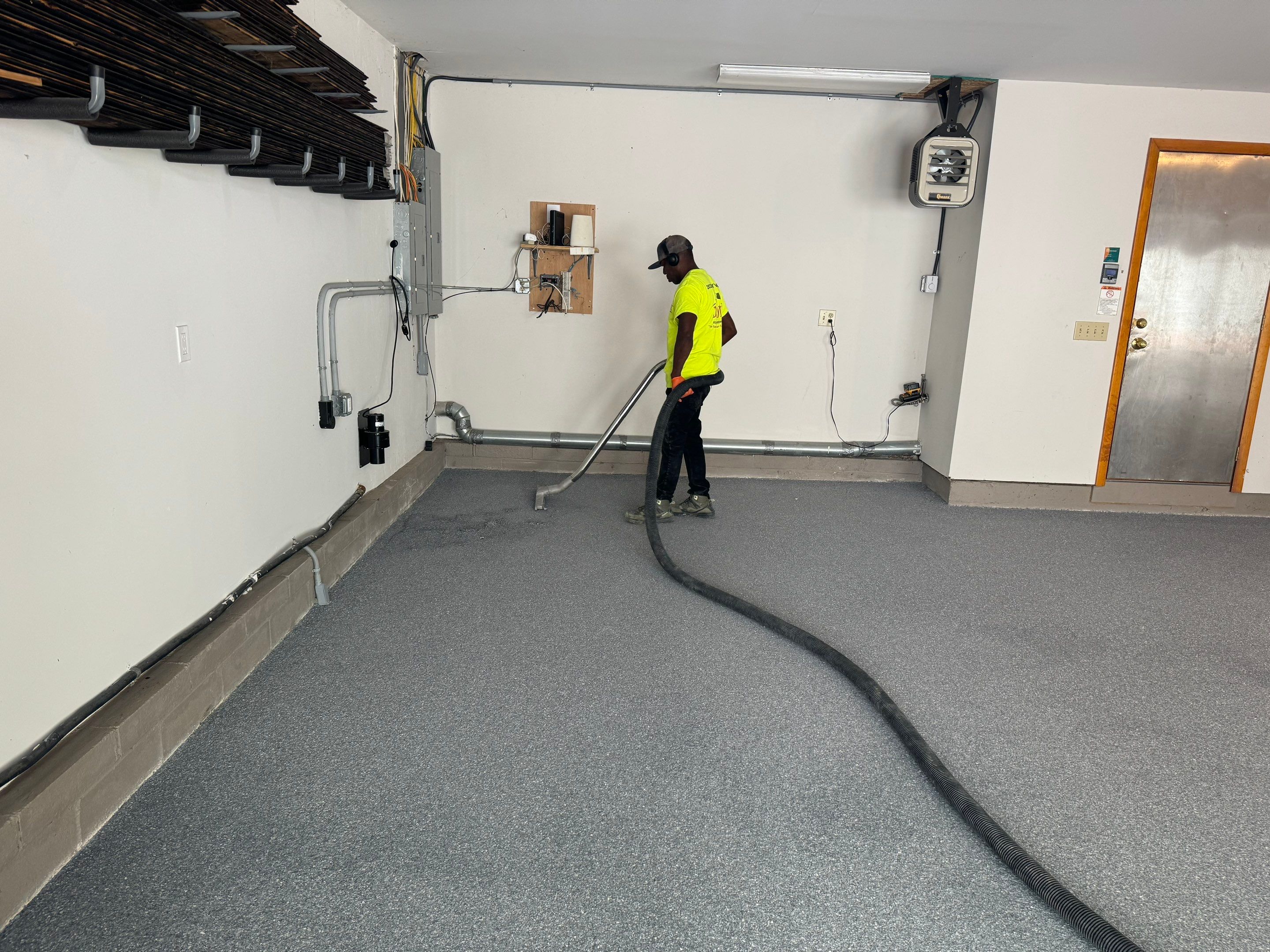 Concrete Floor Coating using Concrete Floor Coating Color: Basalt by DiGiorgi Roofing and Siding Inc