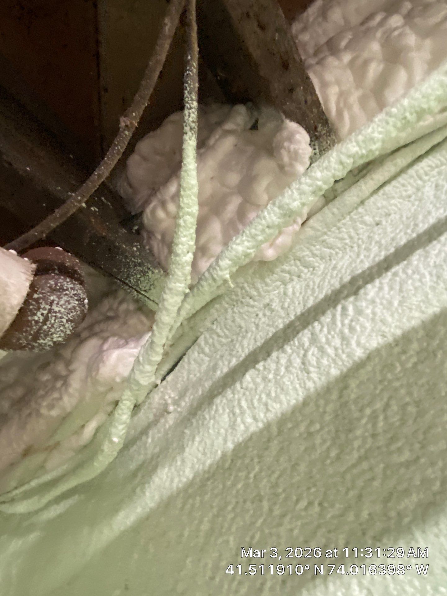 Attic Insulation using open cell spray foam by NYS Foam & Energy