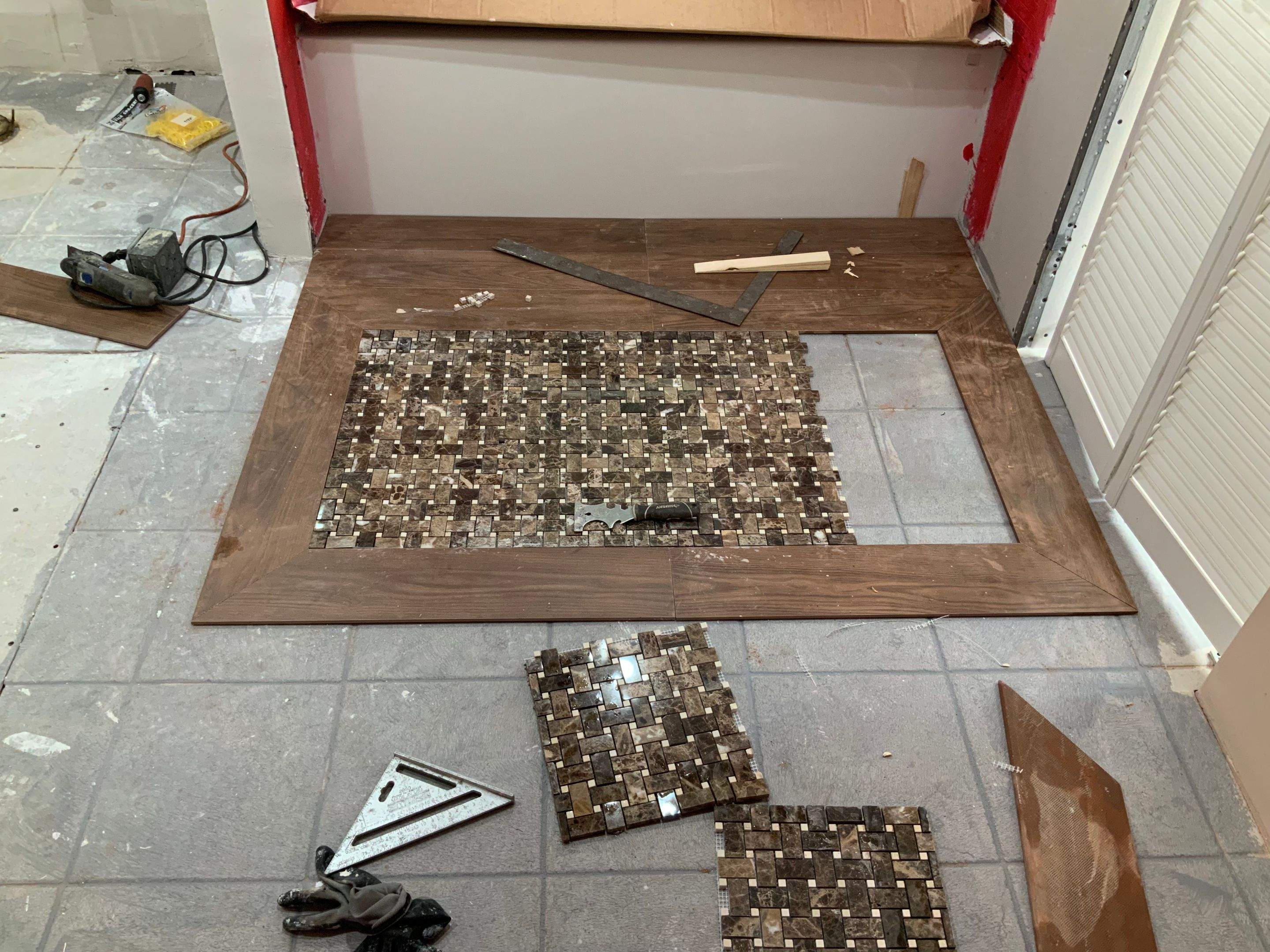 Bathroom Remodel using New Bathroom Tile and Tube by Alpha Design Services