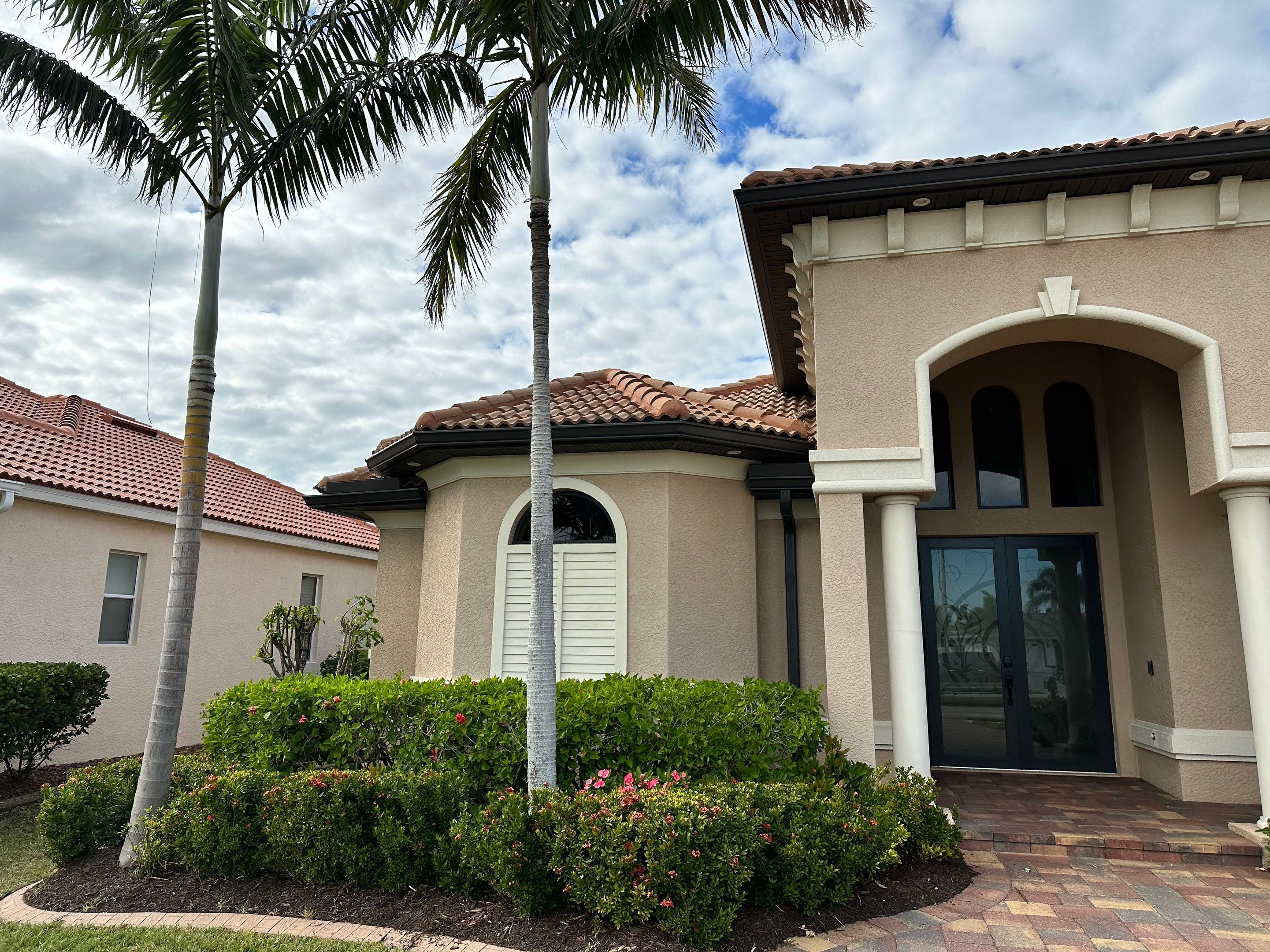 Bronze Downspout Installation in Cape Coral FL by Gutter Professors