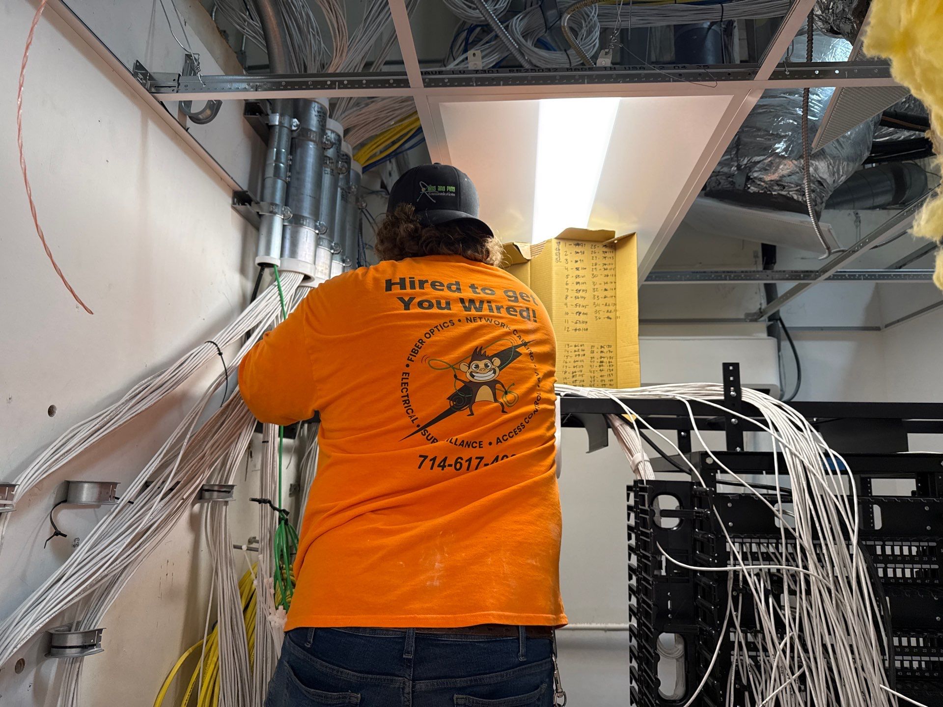 Structured Cabling Installation for Medical Device Company in Irvine, CA by Ring and Ping Inc.