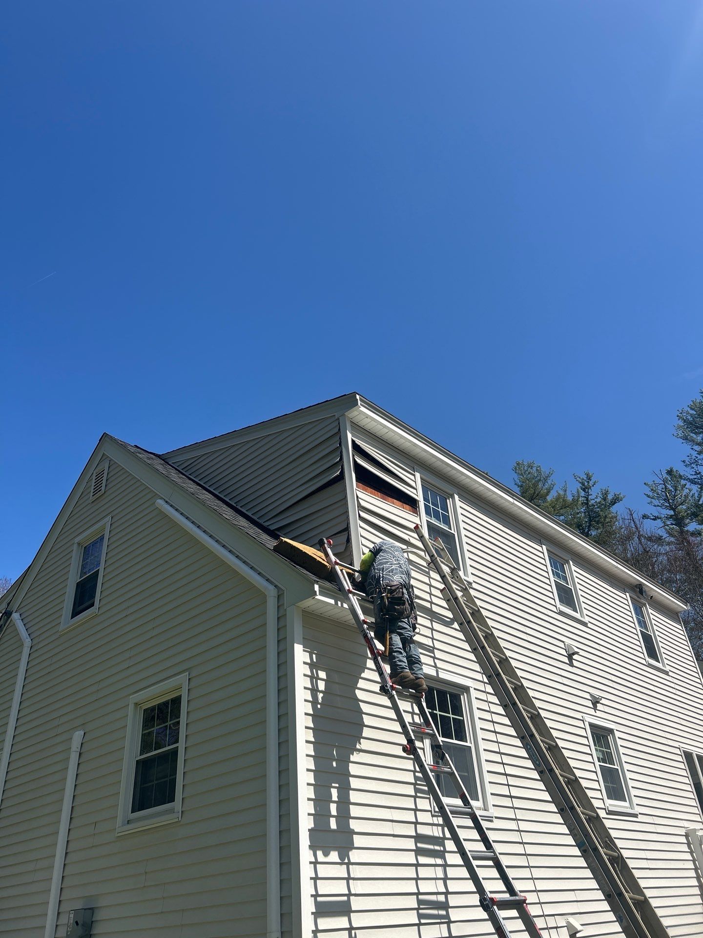 Vinyl Siding Repair with Spot Replacement by Mighty Dog Roofing of Greater Middlesex County