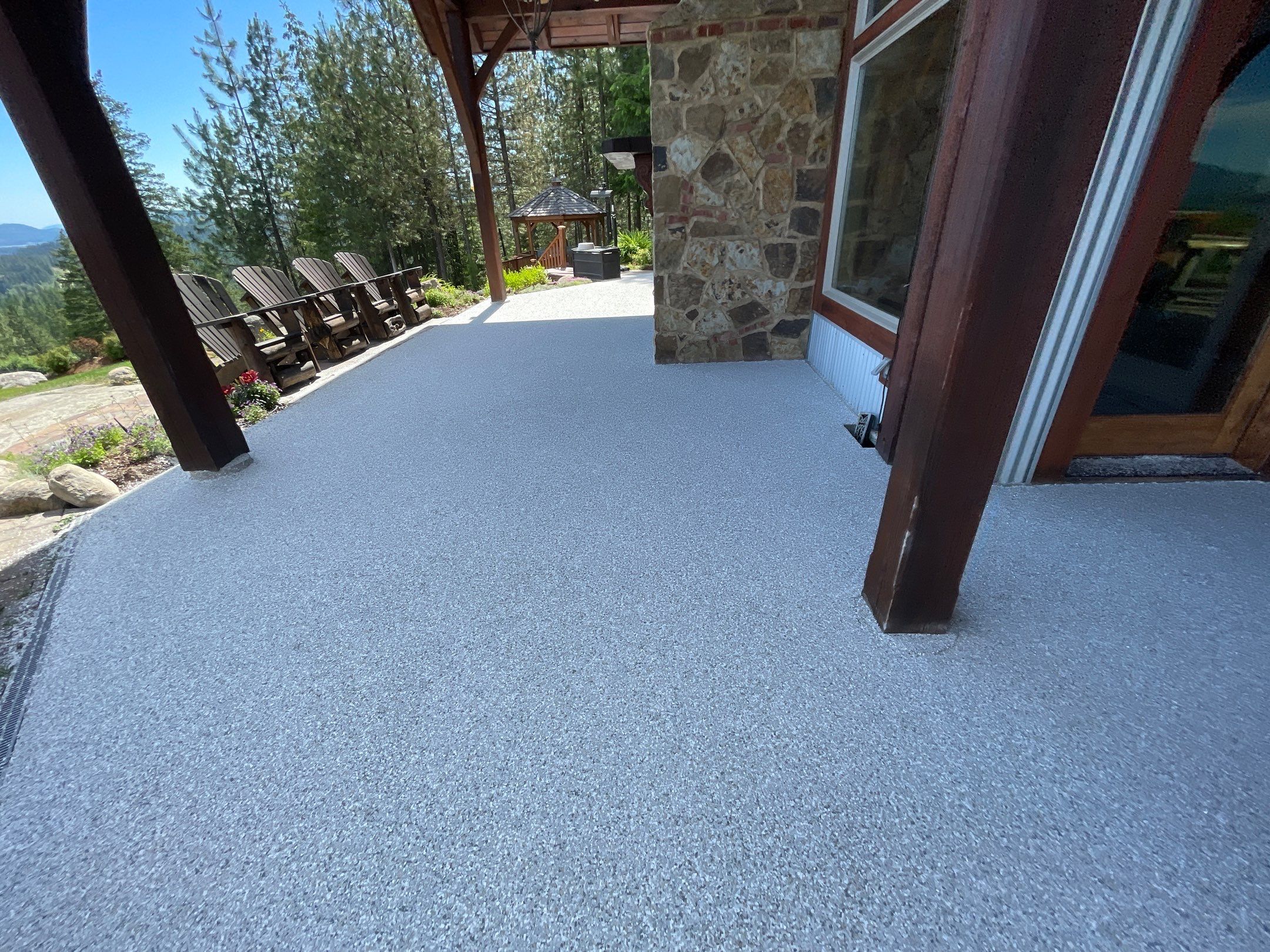 Patio Transformation using Mt Everest by Croc Coatings, LLC