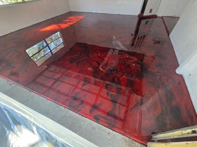 Beautiful Metallic Floor Built to Last