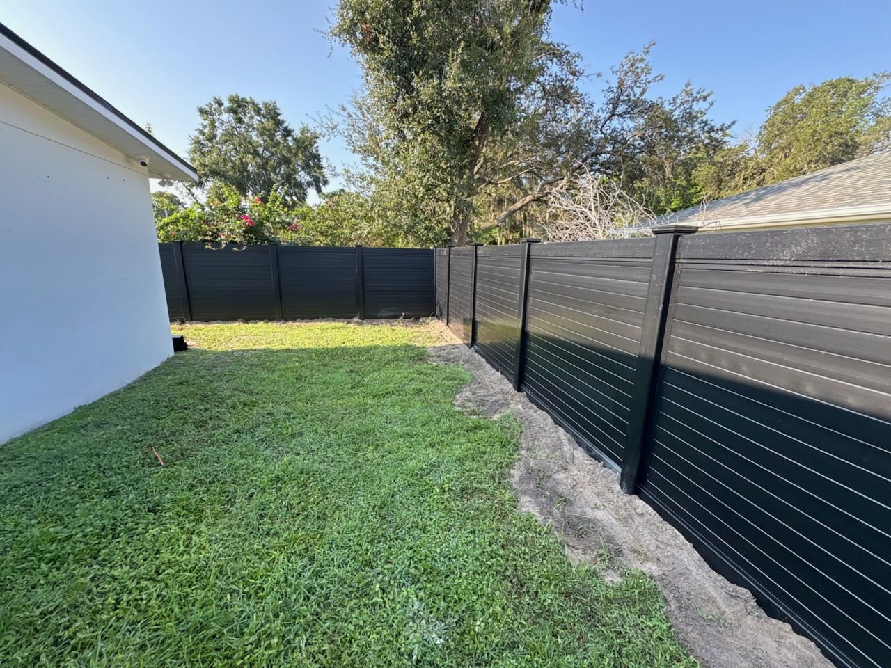 Blackline Vinyl Fence Installation by Asap fence and gates, LLC