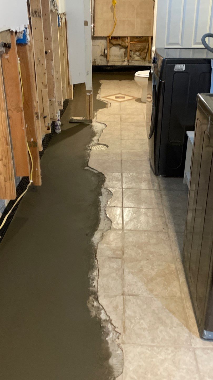 Drain Tile in Minneapolis for Kristen & Taylor by Waterproofing Northeast