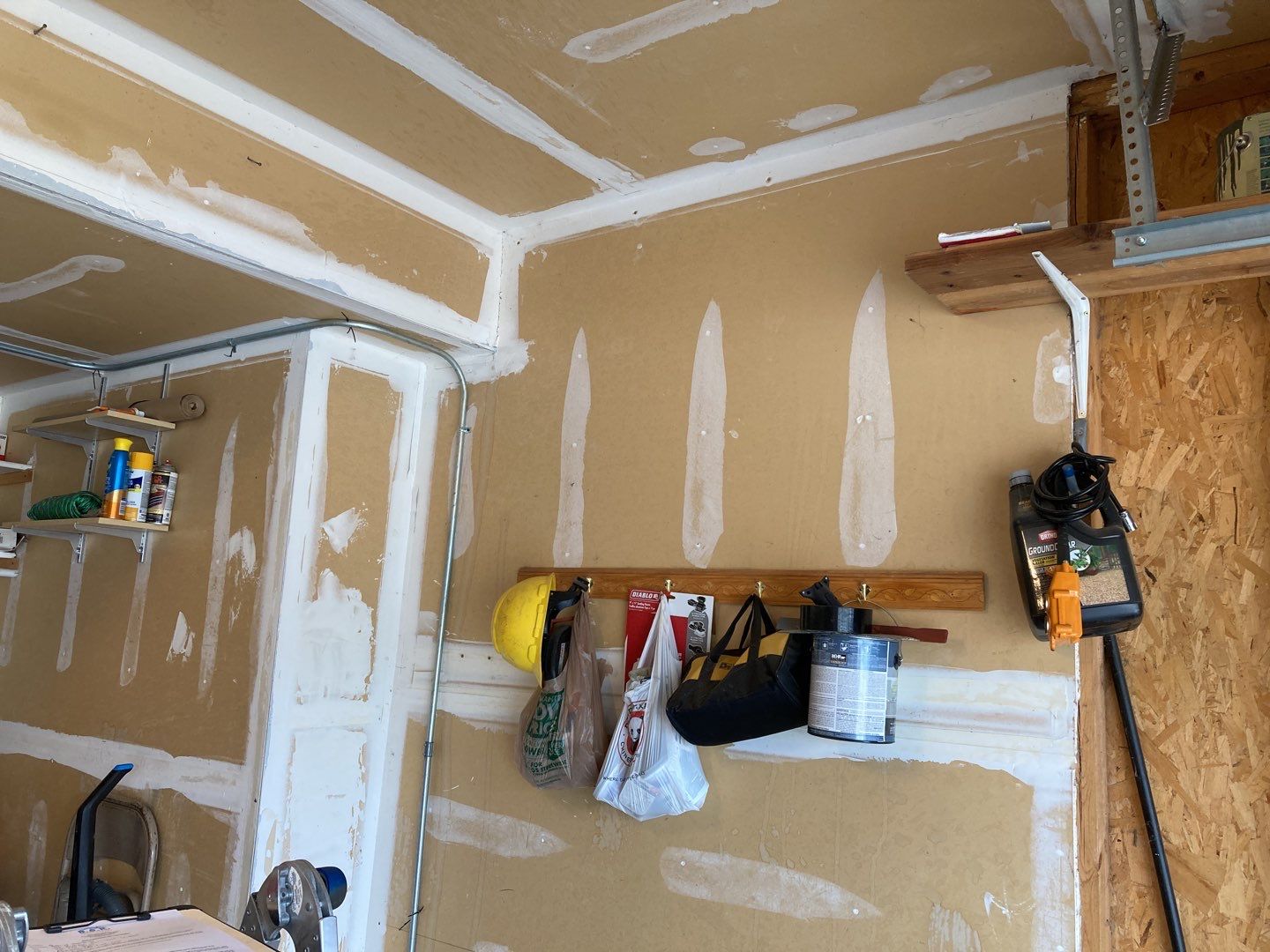 Water Damage in Garage by Accountable Home Services