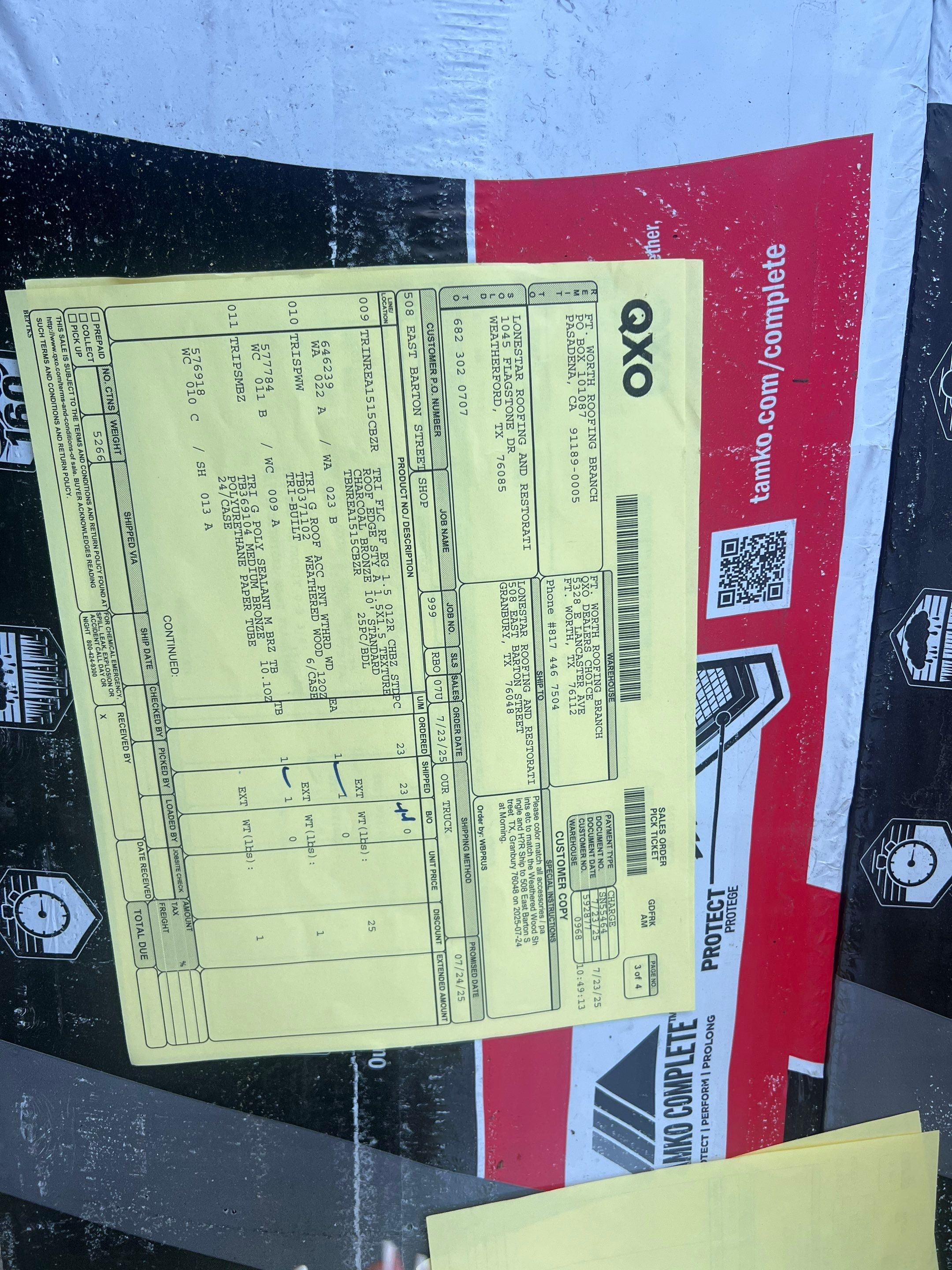 Project in Granbury by Lonestar Roofing and Restoration LLC.