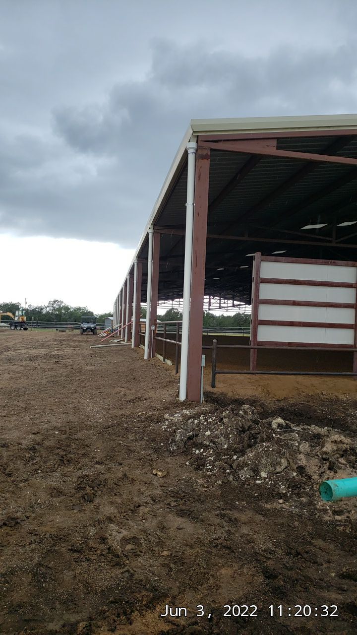 100K gallons for the horses and their arena! by Hill Country Rain Water