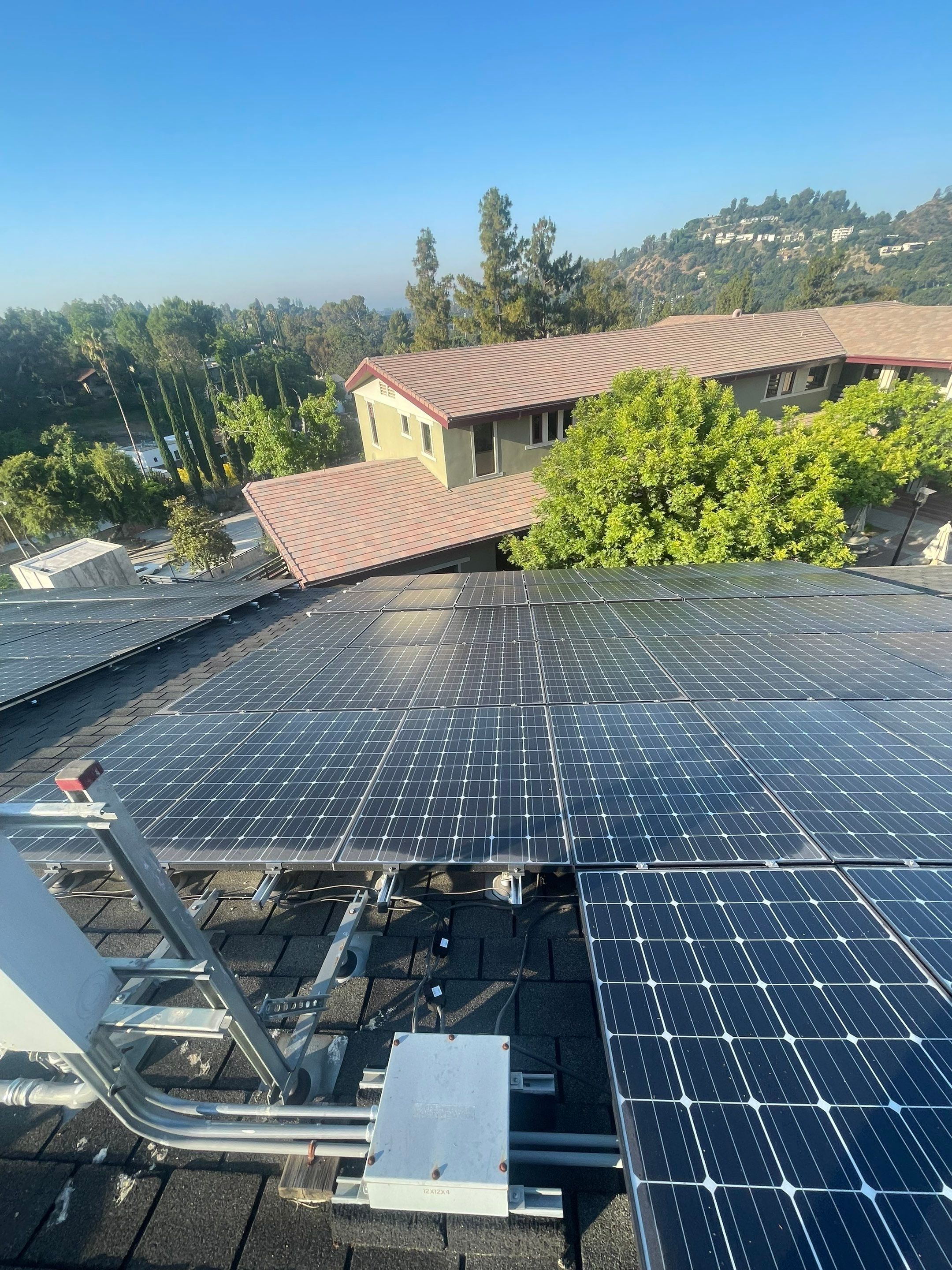 Commercial Solar Panel Cleaning for Chandler School in Pasadena Ca by Palm Coast Solar Cleaning