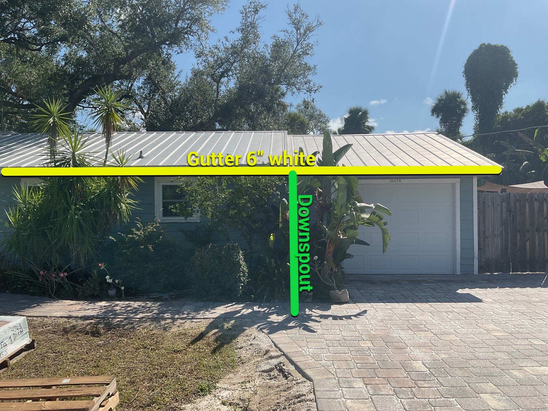 White 6-Inch Gutters and Leaf Guard Installation in Fort Myers FL by Gutter Professors