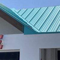 24ga 1.5" Snap-Lock Island Blue  by Total Roofing System The Metal Roof Experts