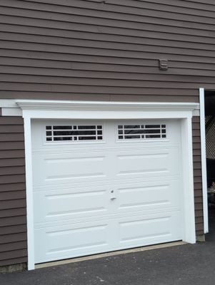 Refined Garage Door Upgrade with Modern Finish