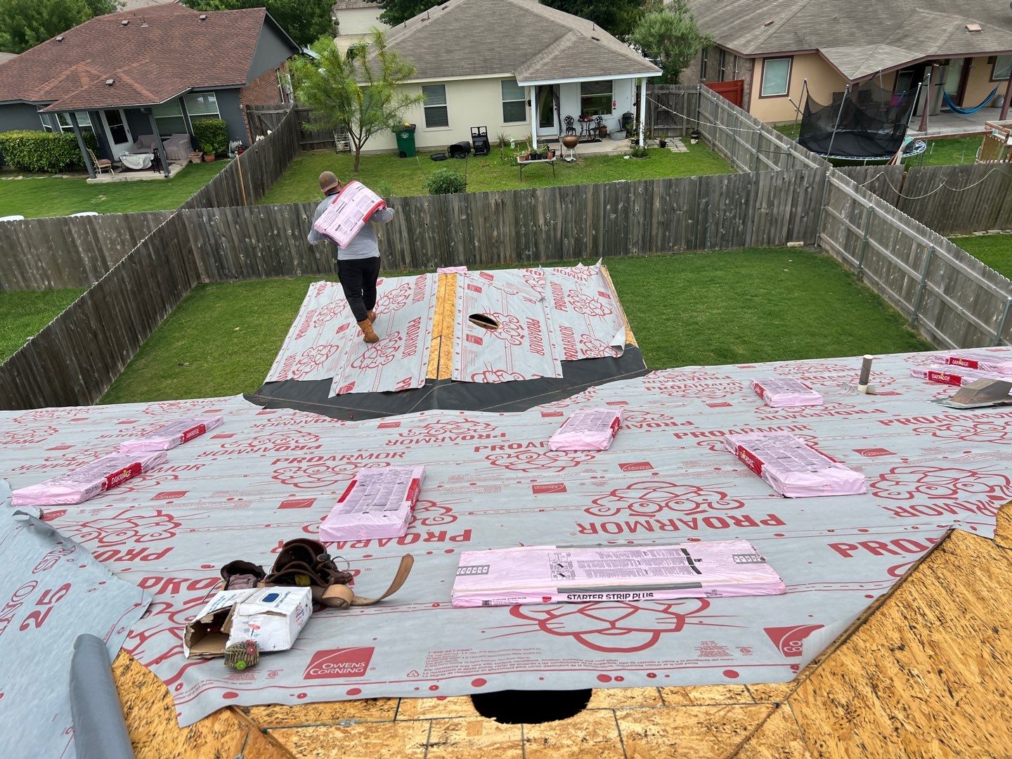 Manor Residential Roof Replacement with Asphalt Shingles and OSB Decking by Caliber Restoration LLC