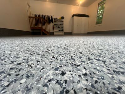 Durable & Stylish Epoxy Garage Floor Transformation