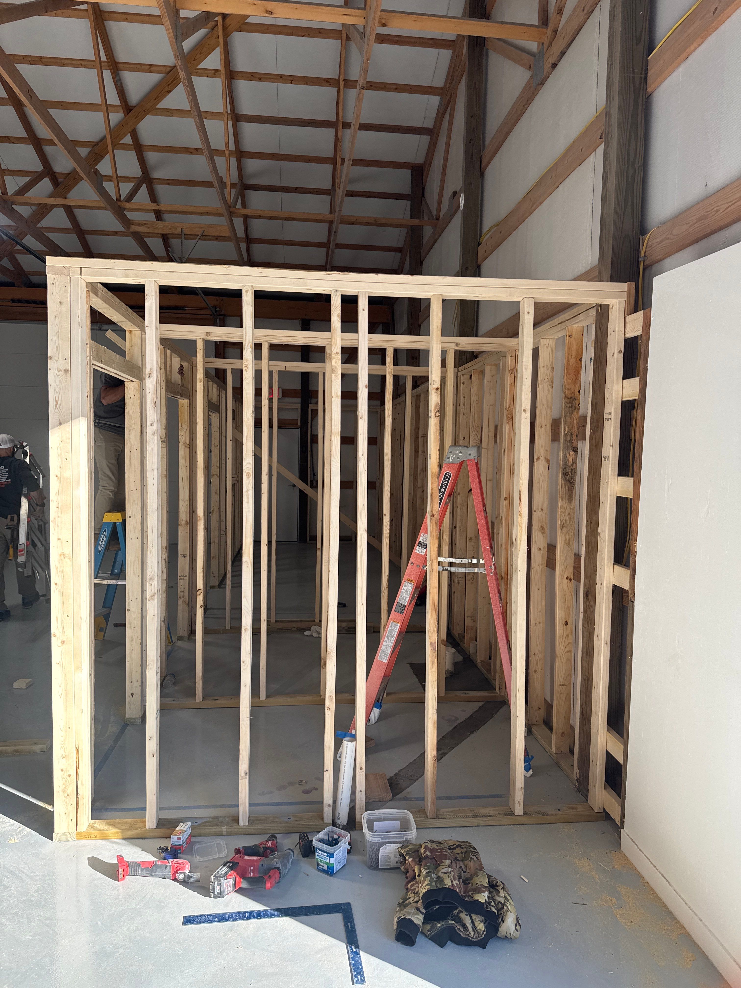 Warehouse Office & Storage Build by A Step Above Handy LLC