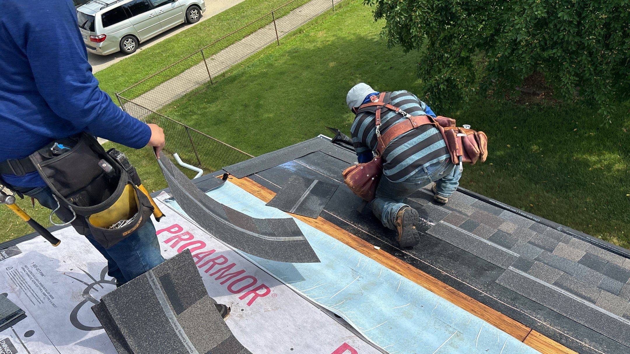 Roof Replacement using Owen Black Sable by 180 Contractors