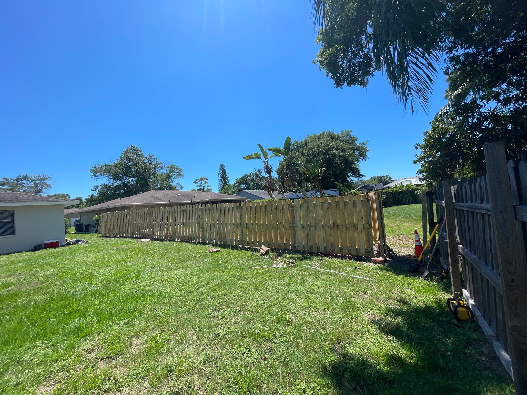 Sarasota, FL 6ft. Tall Treated Board on Board Privacy Fence by Asap fence and gates, LLC