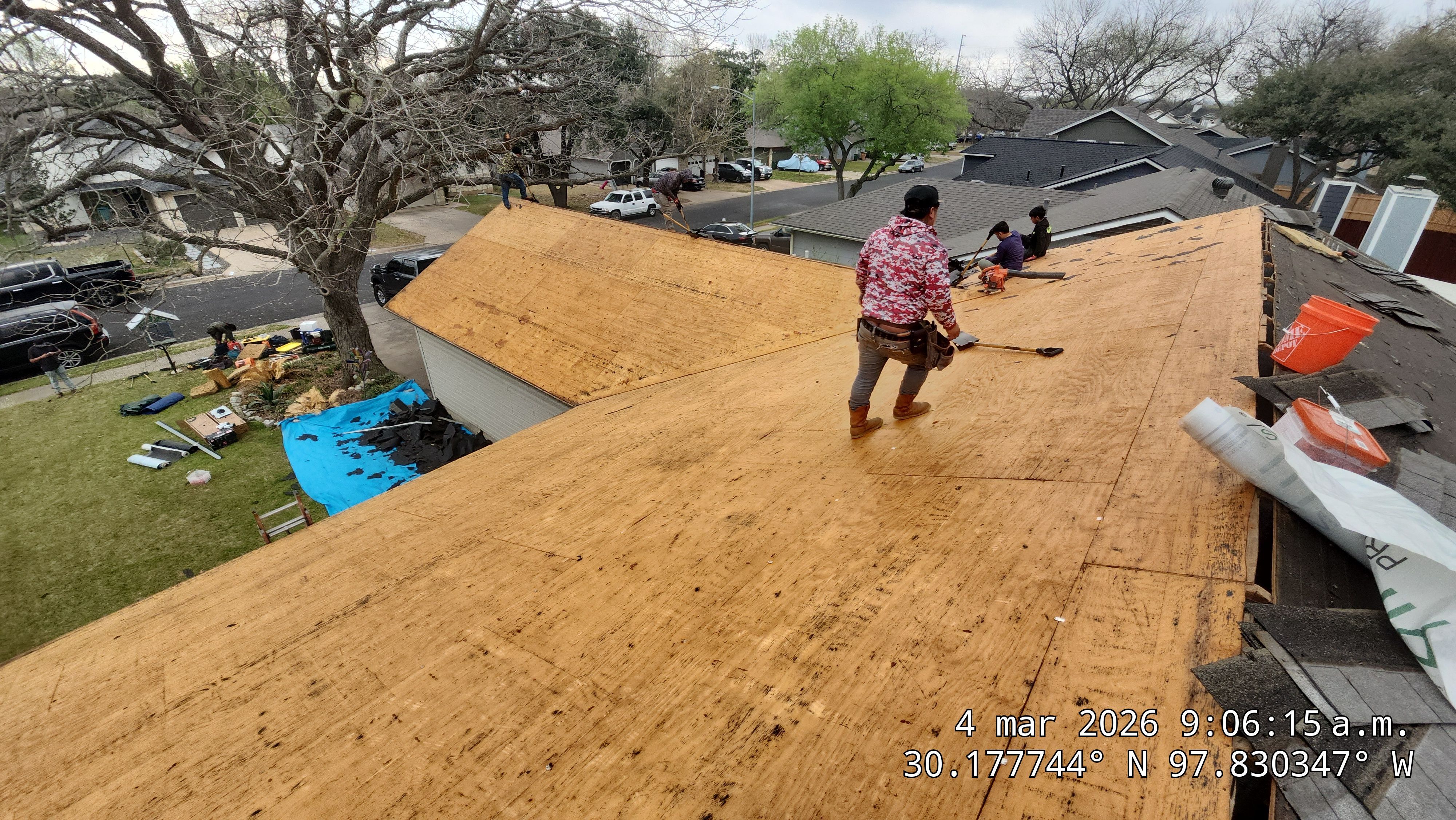 Architectural Shingle Roofing Replacement and Gutter Restoration in Austin by Caliber Restoration LLC