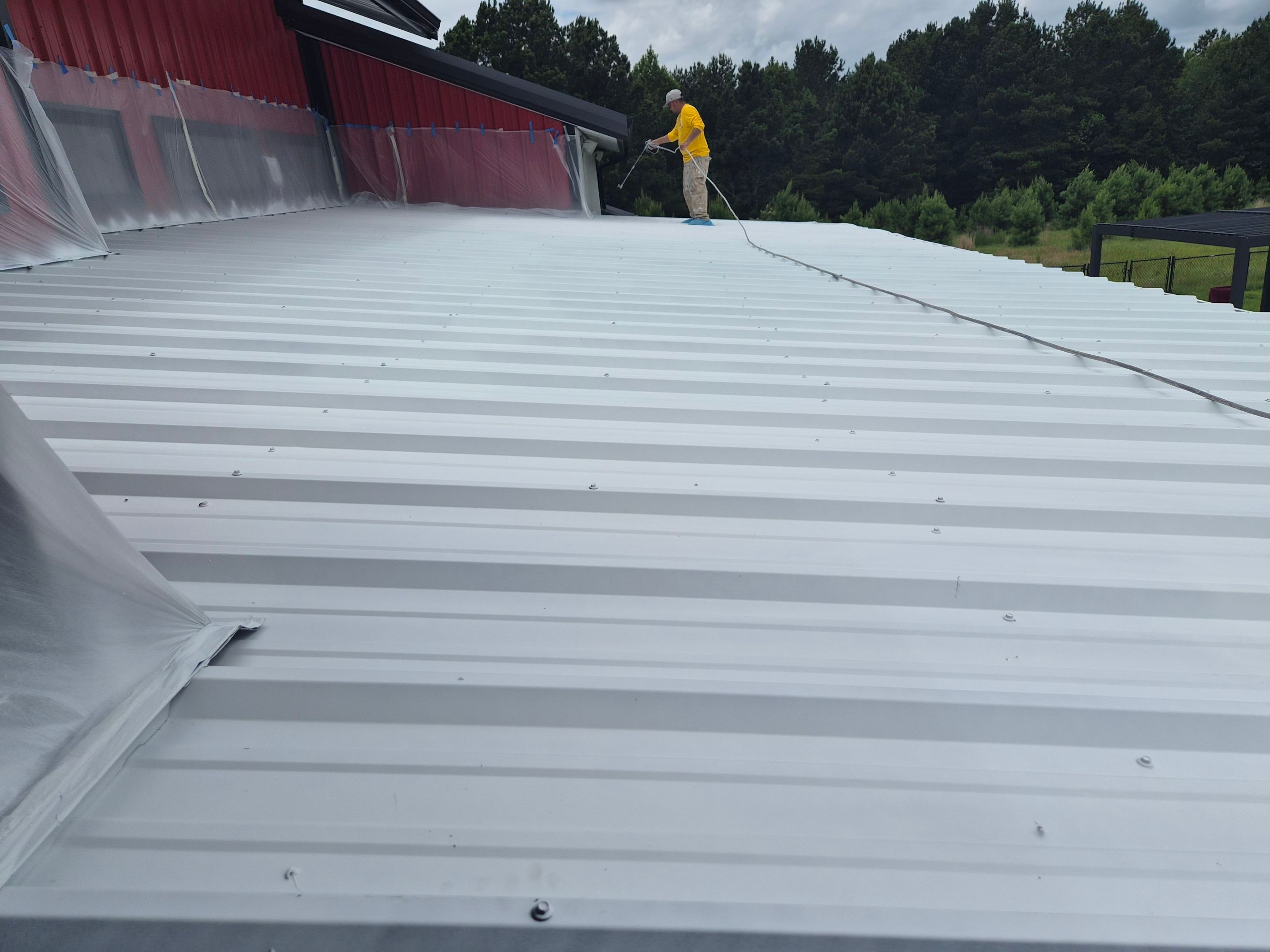 A Fresh Sunroom Roof in Flint, TX! by Quality Coats Painting