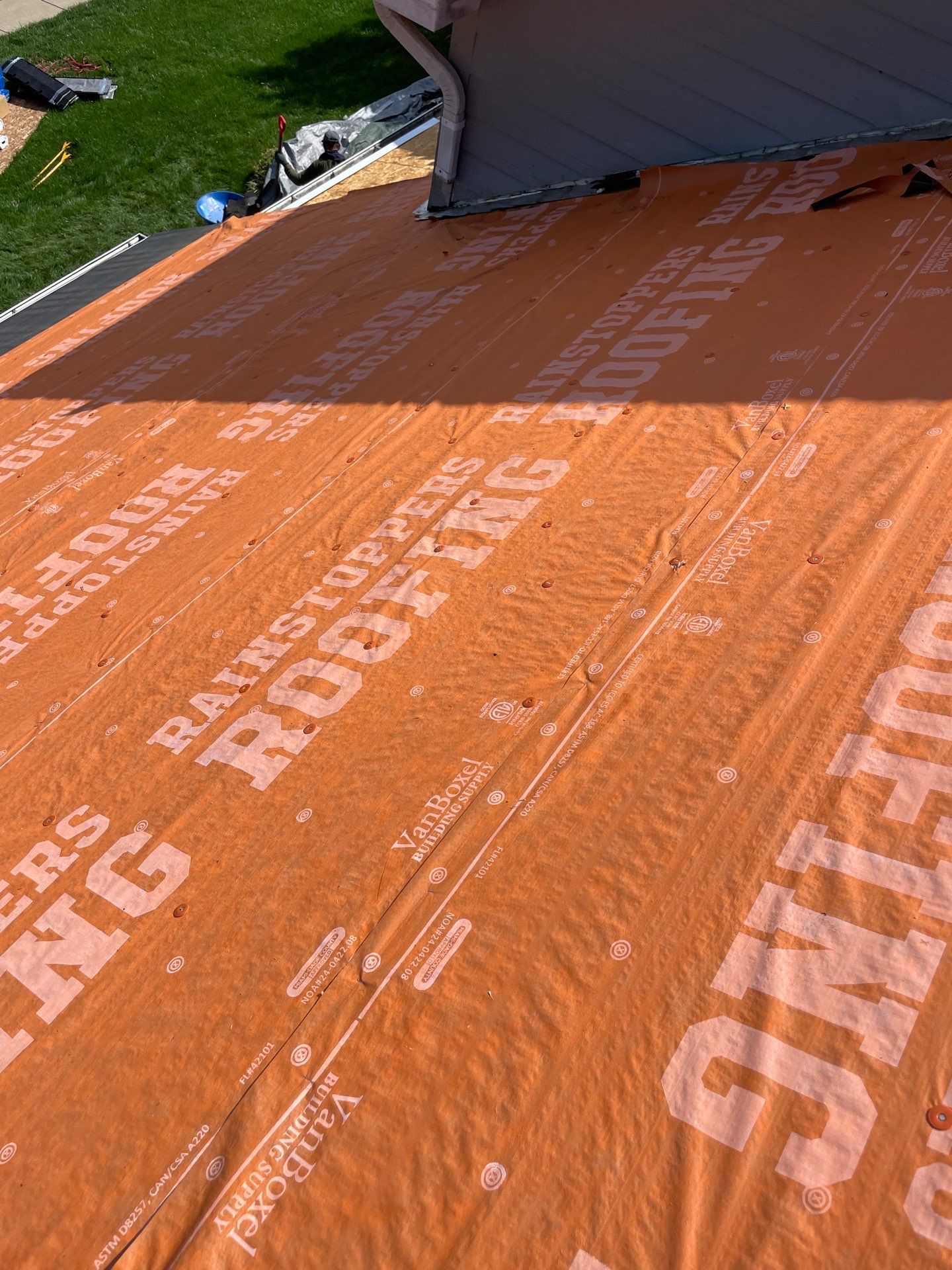 Residential Roofing Installation using GAF Timberline HDZ Pewter Gray by Rainstoppers Roofing