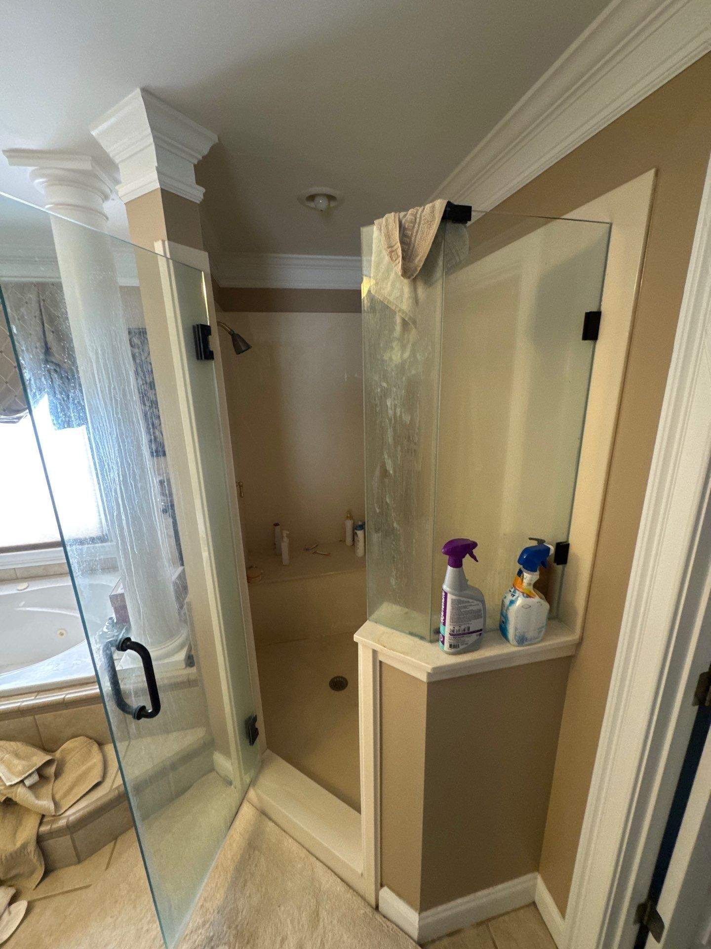 Master bathroom renovation using Free standing tub by Prudencio