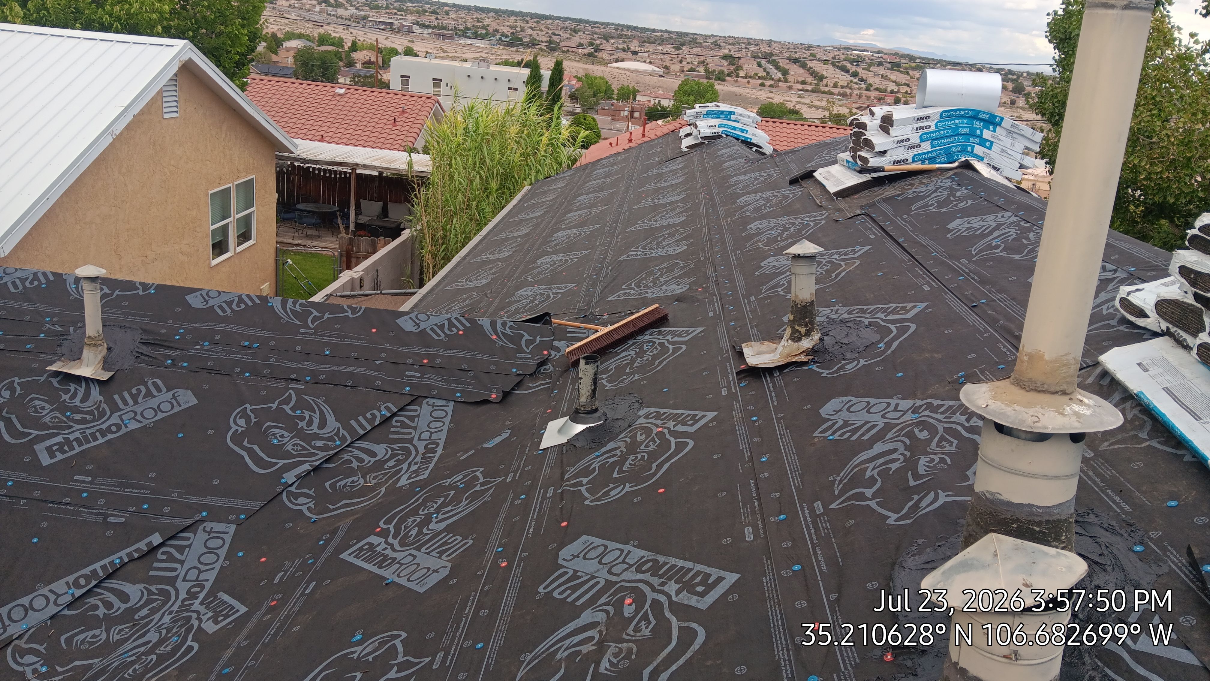 Full Shingle Roof Replacement in Northwest Albuquerque by Doyle Roof Masters Inc