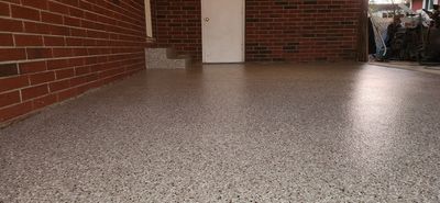 Back Patio using Creekbed