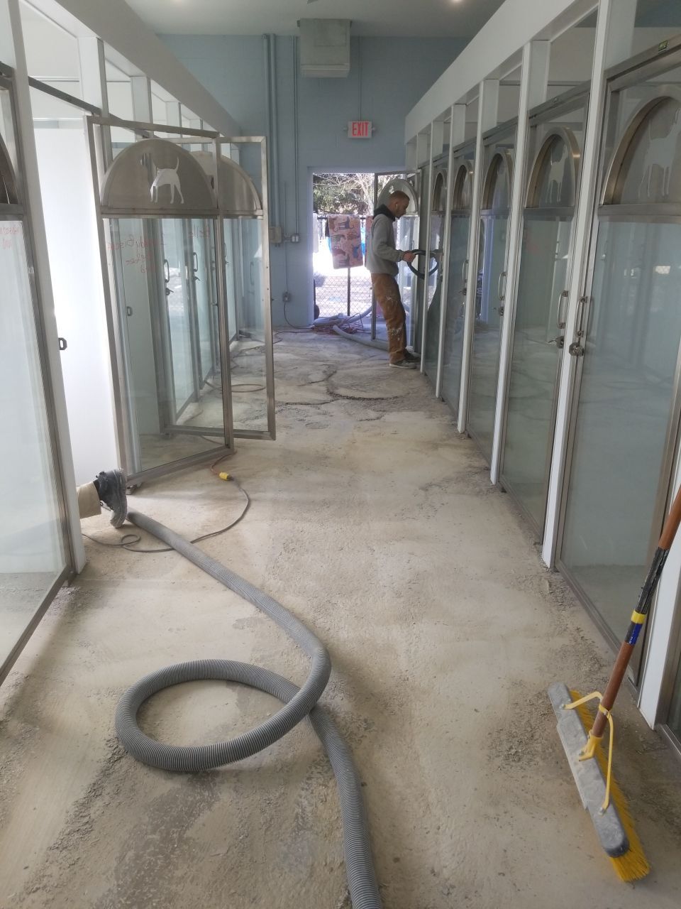 Kennel Floor Coating and Wall Painting using Penntek by Spectrum Painting, LLC