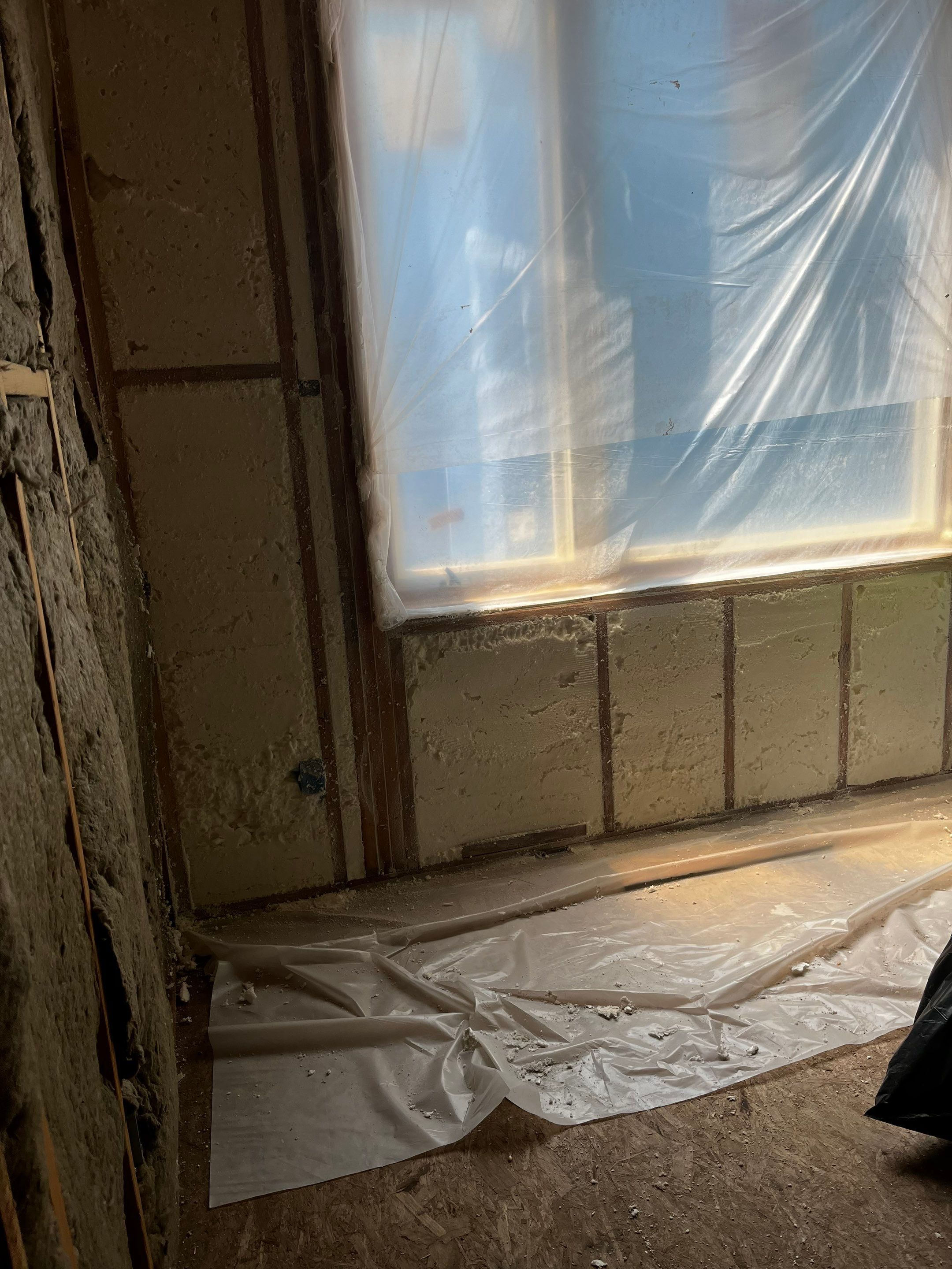 New Home Construction using open cell spray foam by NYS Foam & Energy