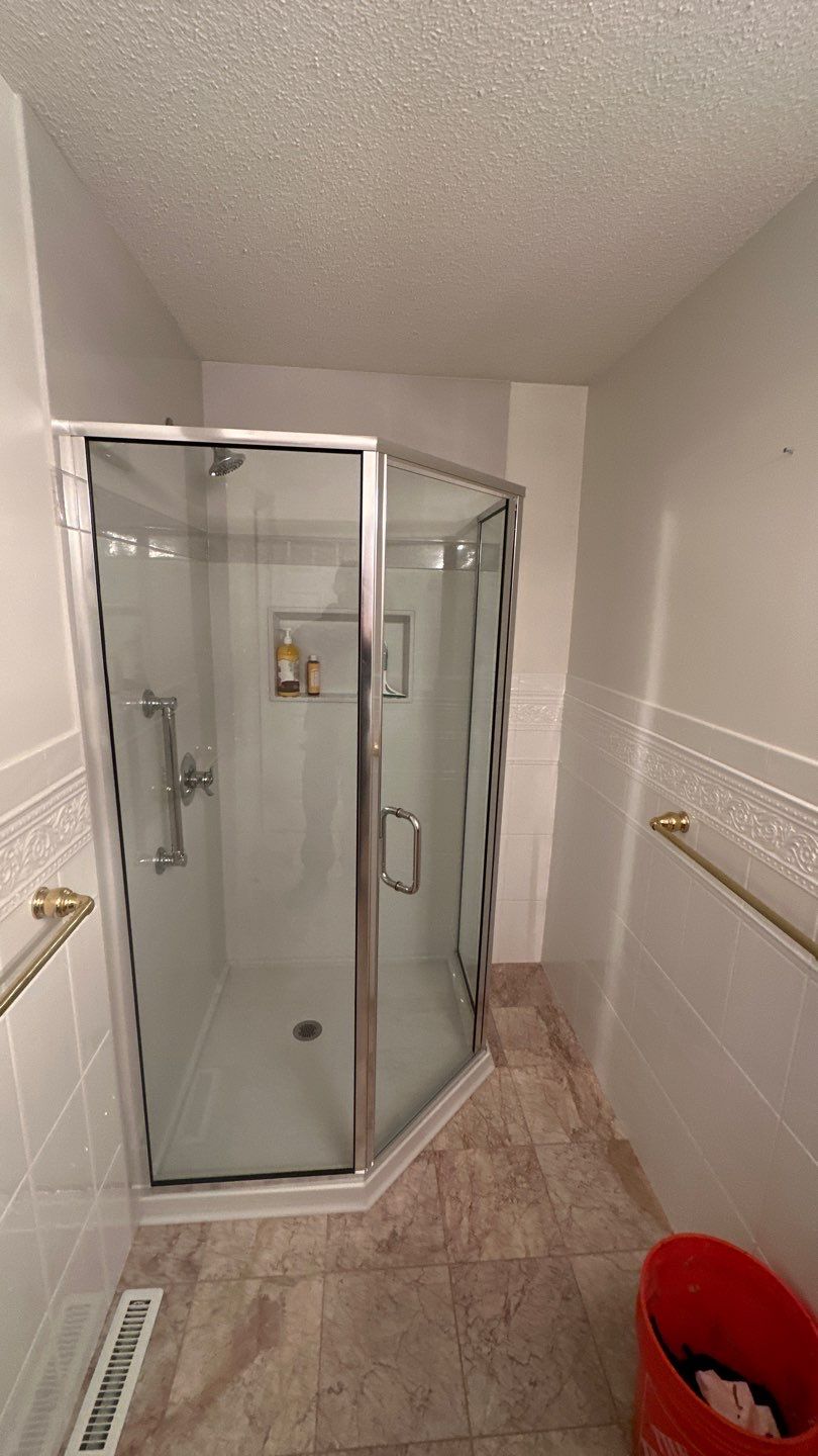 Neo Angle Shower Replacement in Ludlow, MA by Yankee Home Improvement