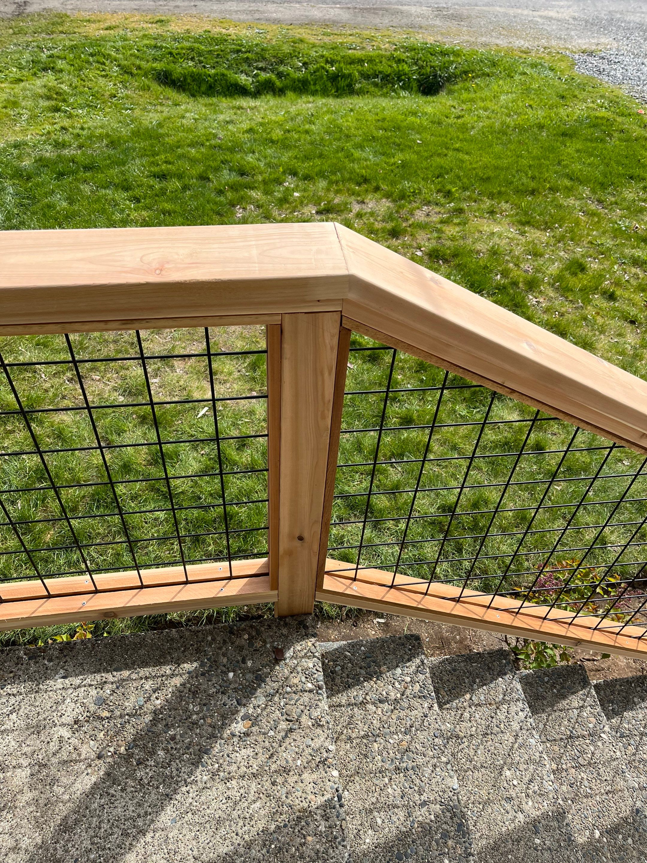 Burien Hogwire Railing  by Alki deck builders 