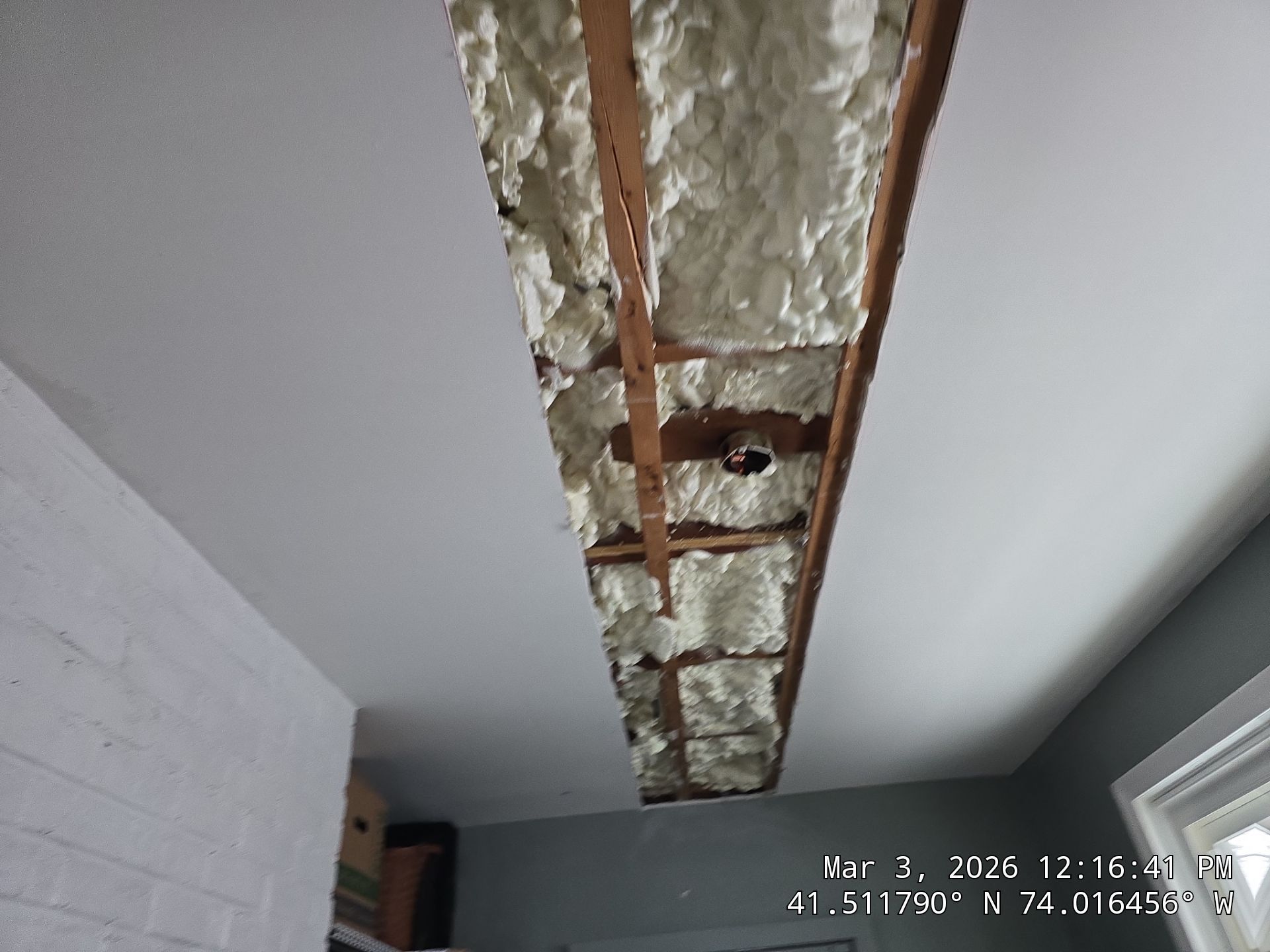 Attic Insulation using open cell spray foam by NYS Foam & Energy