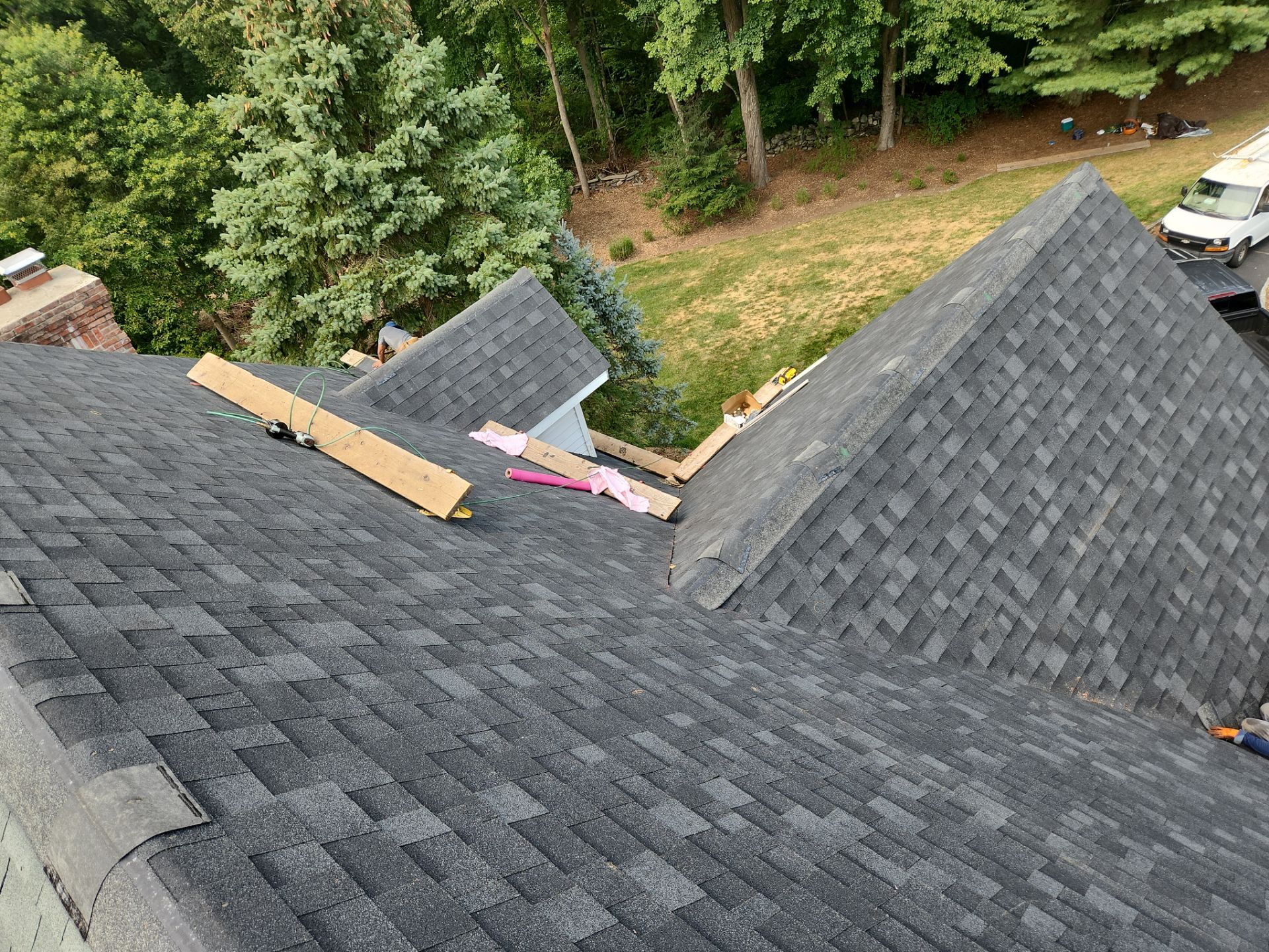 Residential Roofing Installation using Owens Corning TruDefinition Duration - Onyx Black by A Plus Exterior
