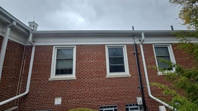Commercial Wood Trim Restoration and Gutter Replacement in Birmingham