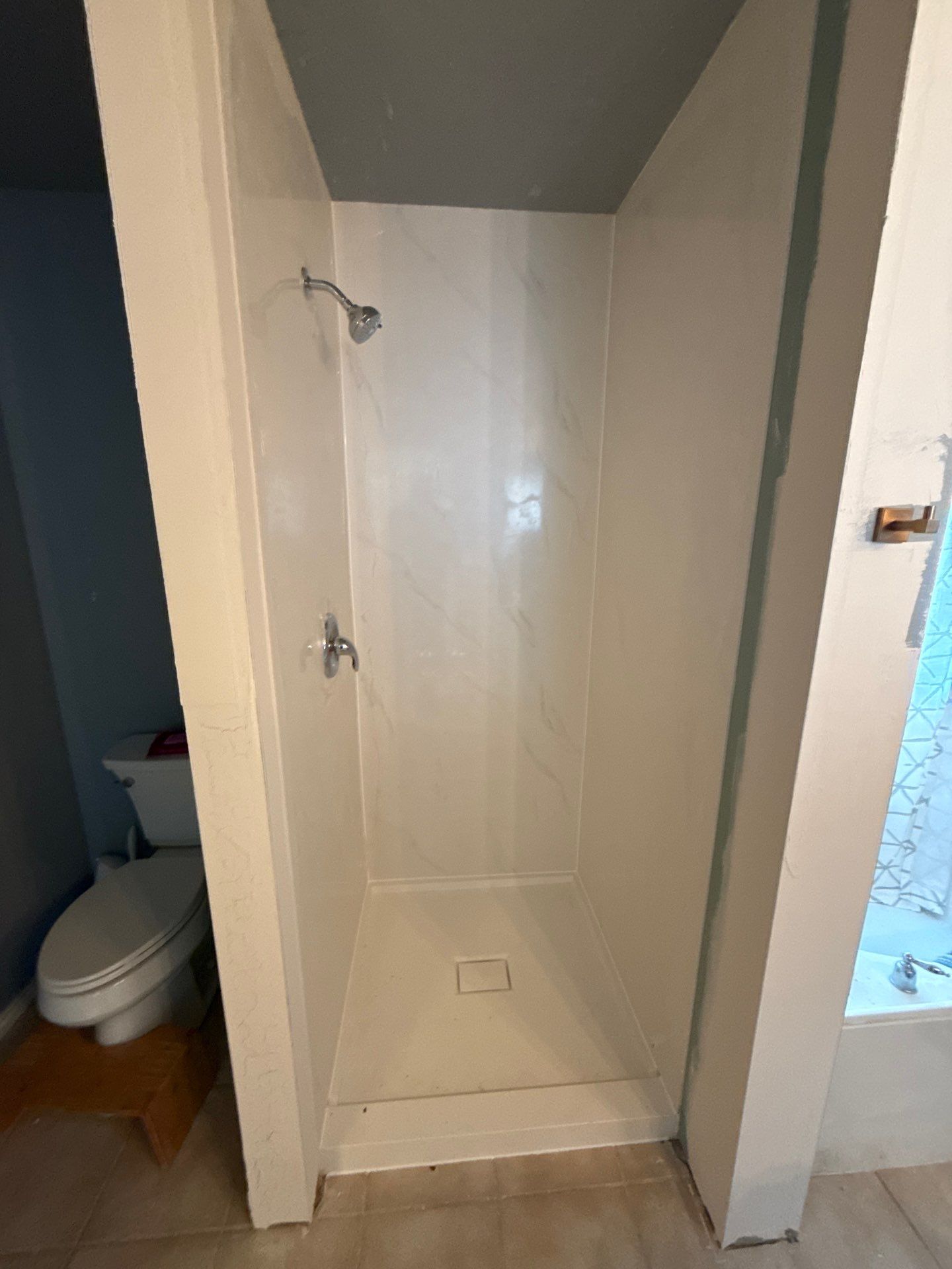 Semi-Framed Shower Door Install  by Richardson Glass & Mirror