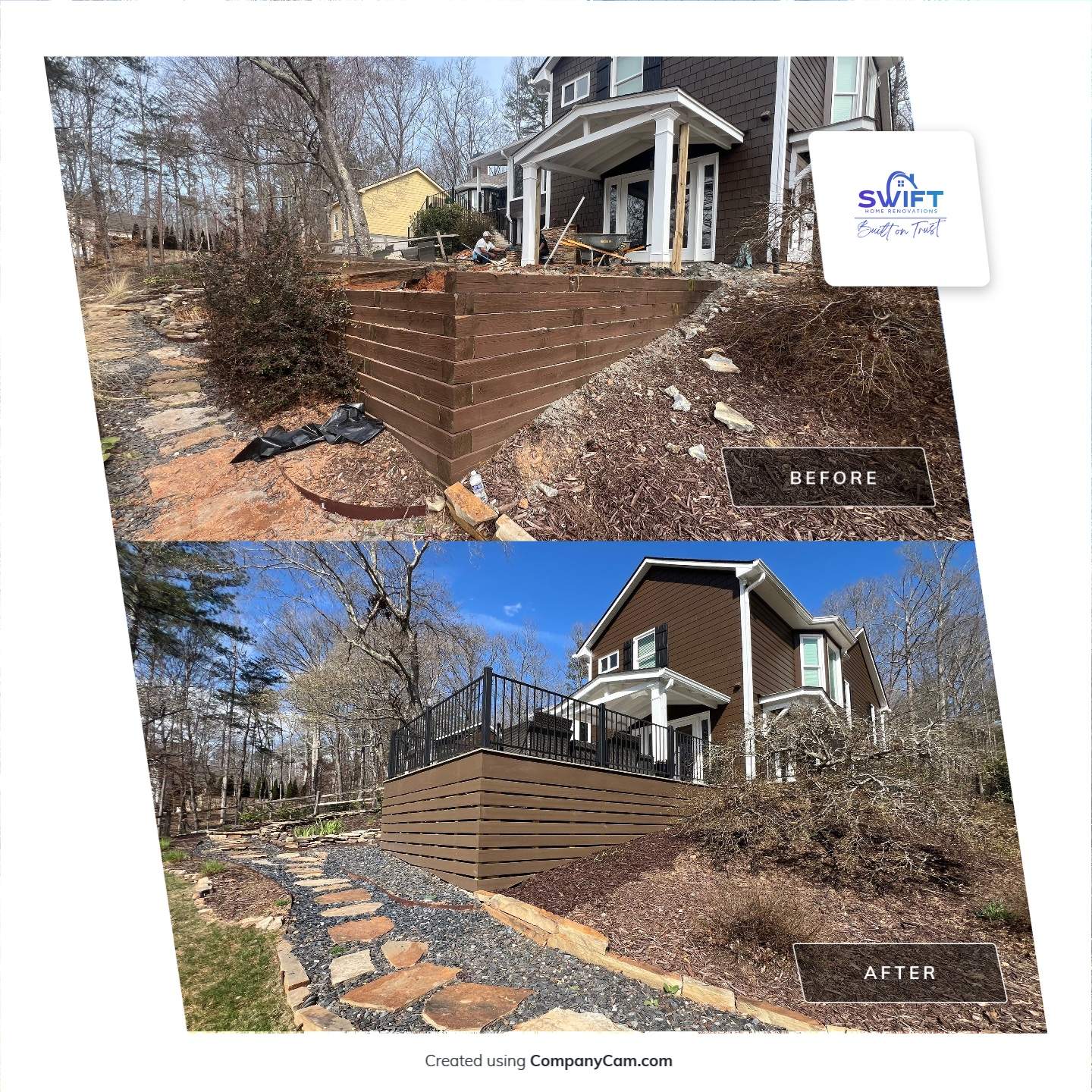 Deck And Porch using TimberTech by Swift Home Renovations 