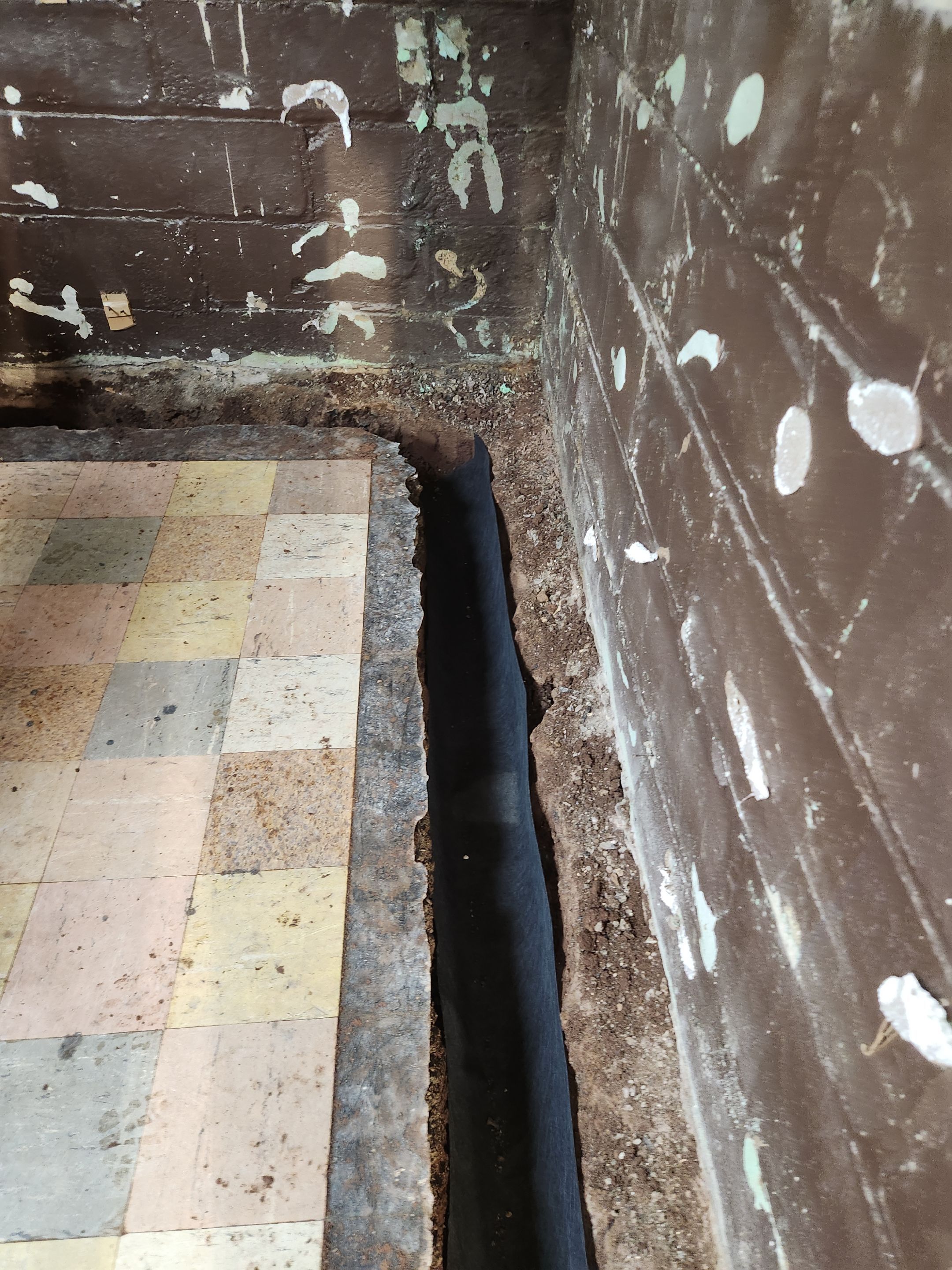 Interior French Drain West Orange NJ by Pure Service Pro, LLC 
