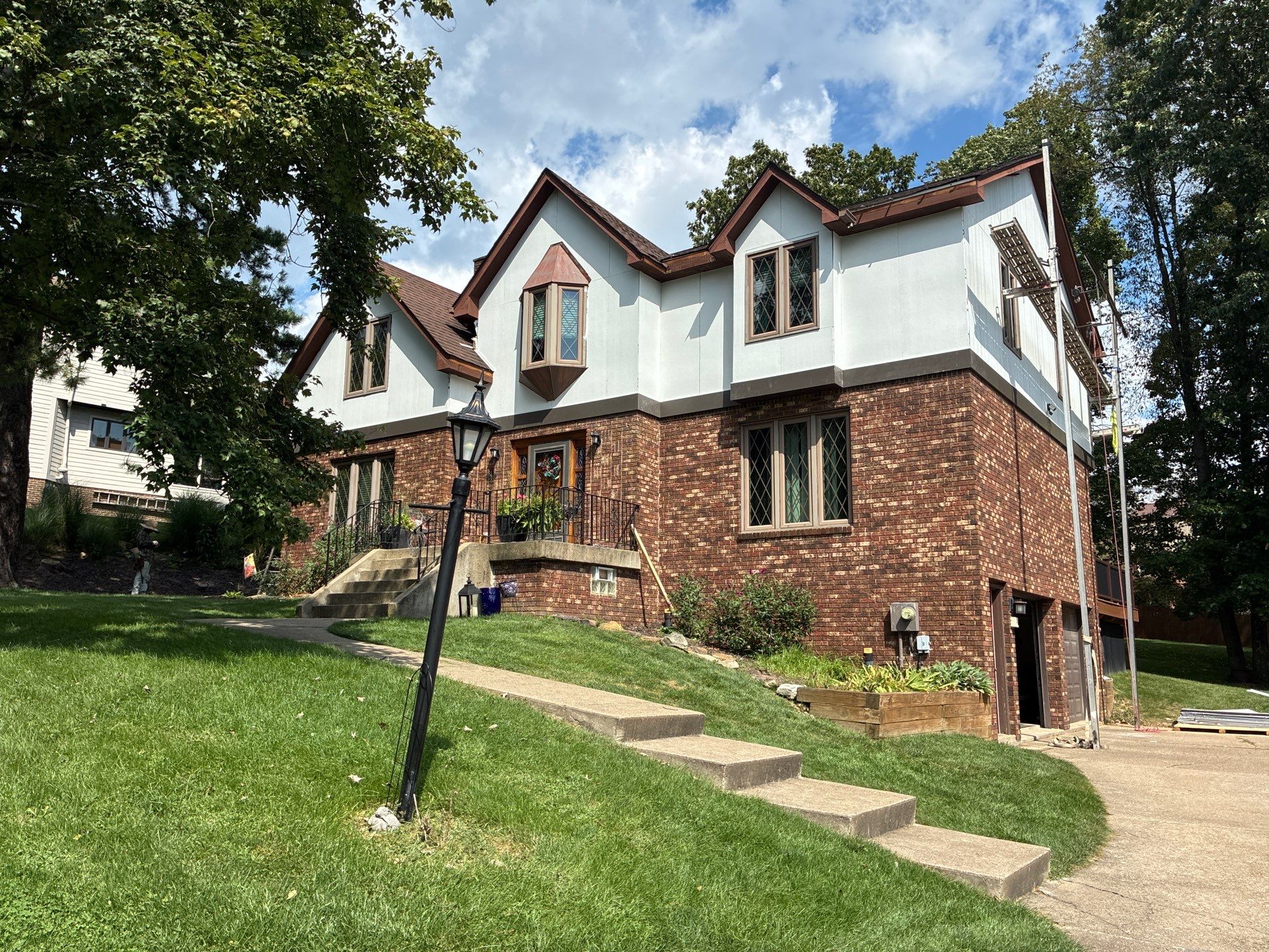 James Hardie Tudor Home Renovation by Ideal Siding Pittsburgh