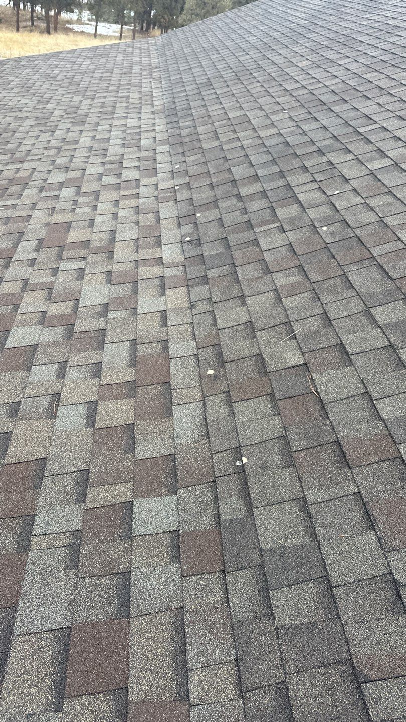 Residential Roofing Installation using Atlas Pinnacle Impact Weathered Wood by Blue Peaks Roofing LLC 