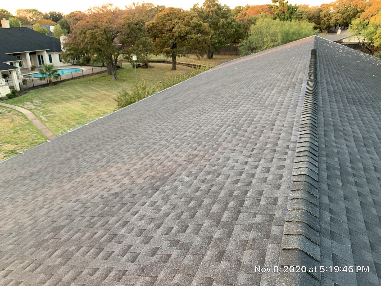 Huge Estate - Residential Roofing Installation using GAF Timberline HDZ Shingle System by First United Roofing & Construction