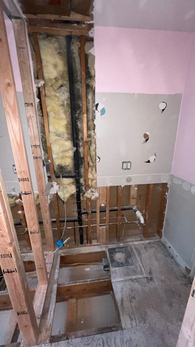 Two Bathroom Remodel  by Plumbing Connect Systems LLC