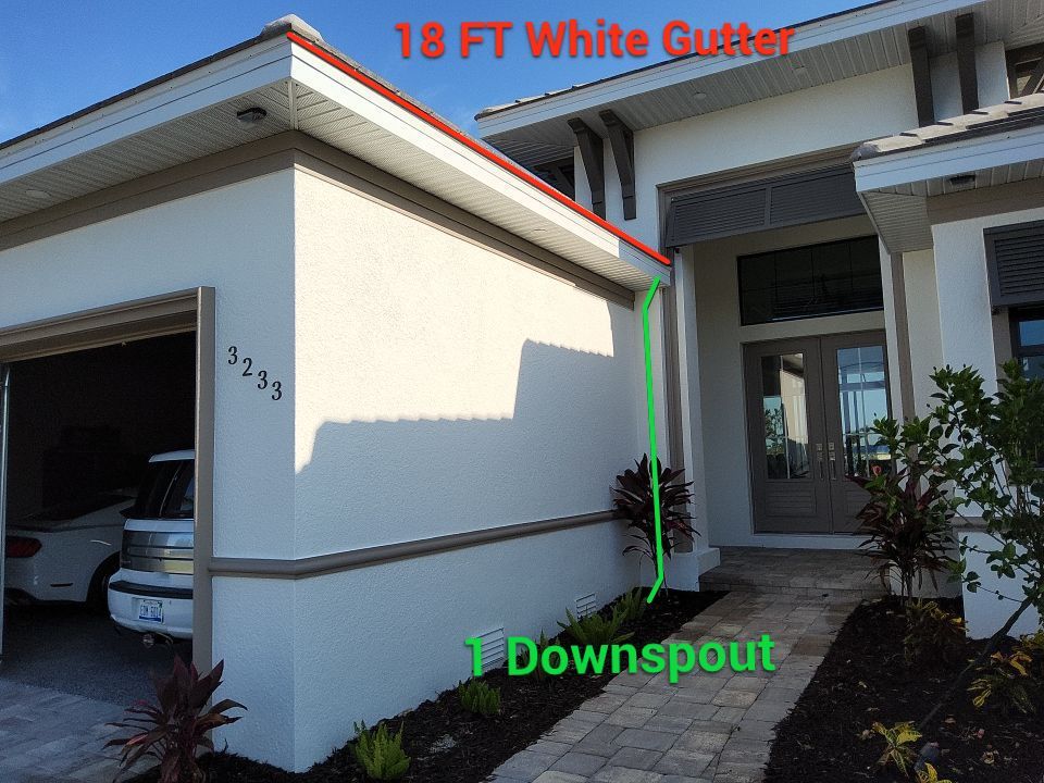 Seamless Aluminum Gutter Installation using 6 Inch Seamless Gutters in Cape Coral FL by Gutter Professors