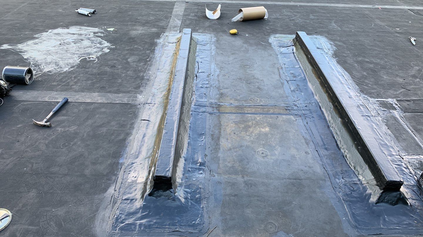 Commercial Roofing Repair using EPDM  by A Plus Exterior