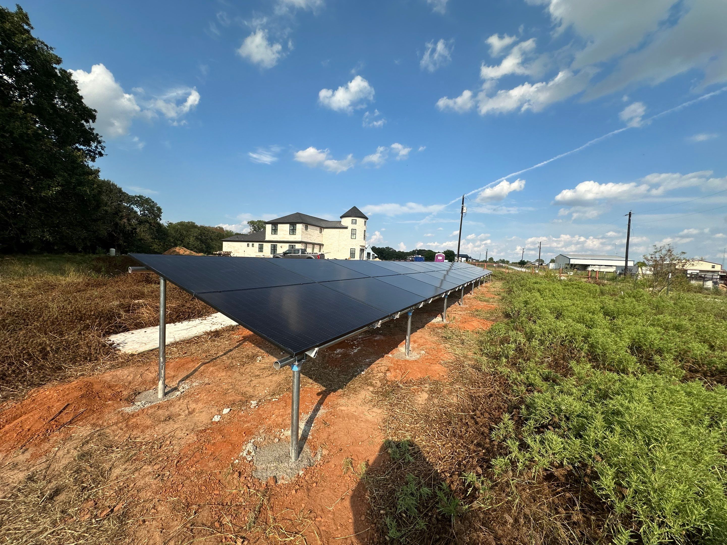 Ground Mount in Rhome. by Trojan Solar