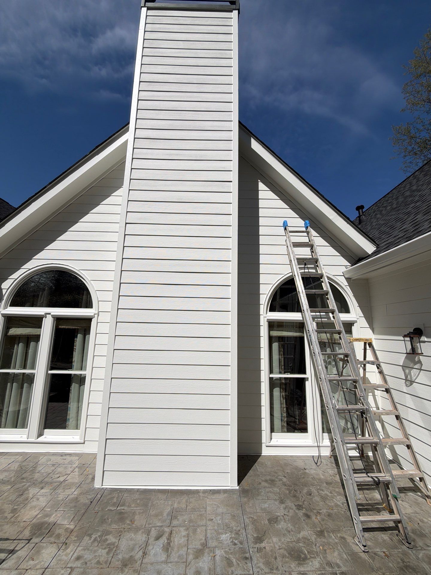 Alpharetta, GA Siding Installation, Rotted Wood Replacement, and Exterior Paint using James Hardie HZ10 Siding and Sherwin Williams Paint by Nelson Exteriors