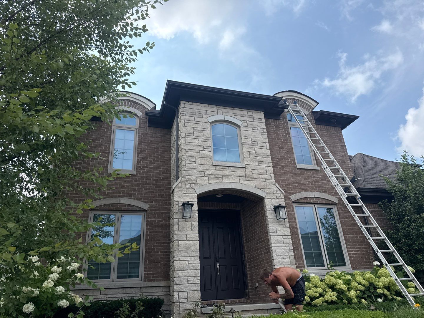 Siding Replacement using Alside S7 Cedar Mill Grain Composite by 180 Contractors