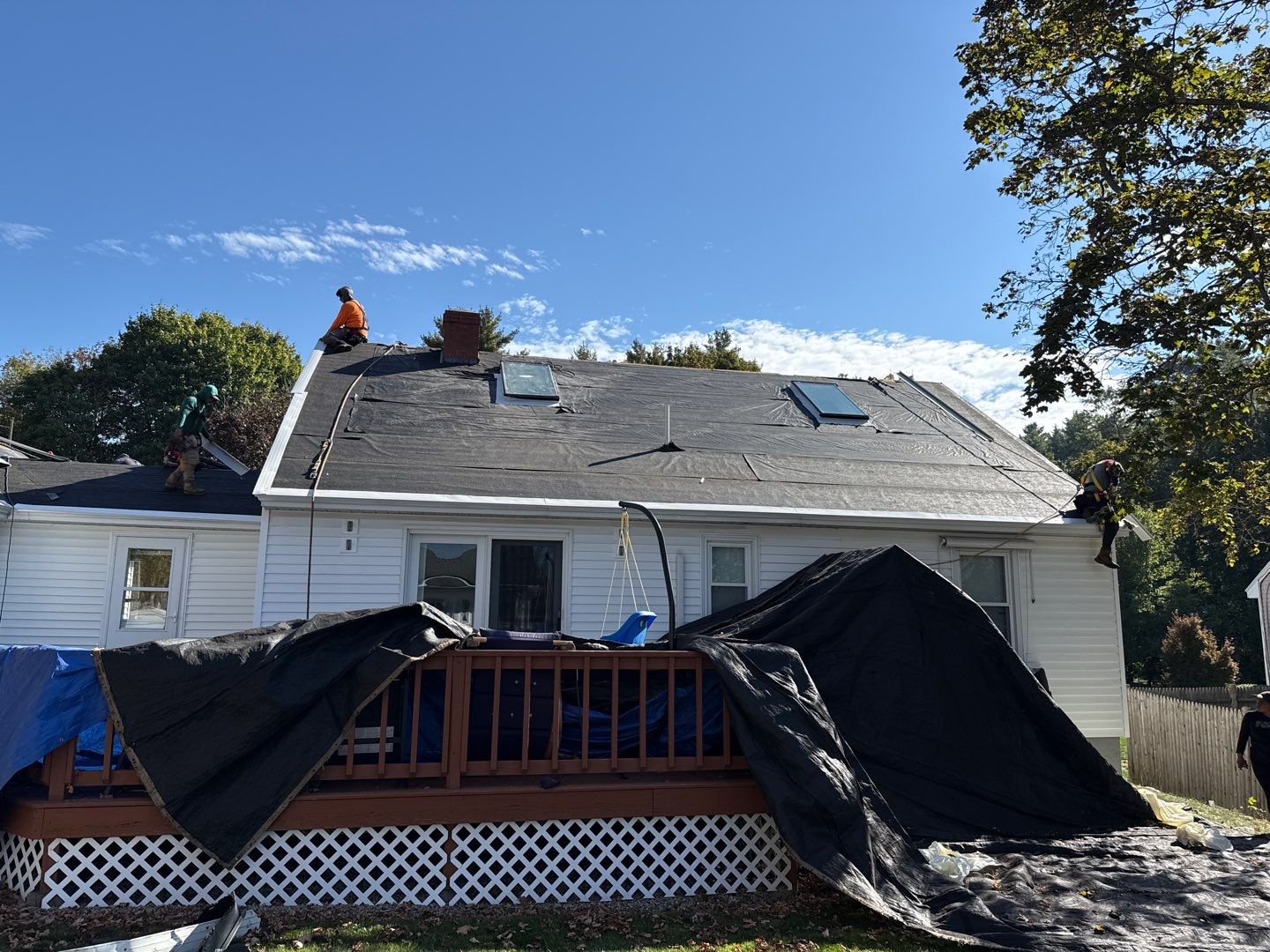Complete Roof Replacement with GAF Pewter Gray HDZ™ Shingles, VELUX Skylights & New Gutters by Sensible Home Solutions