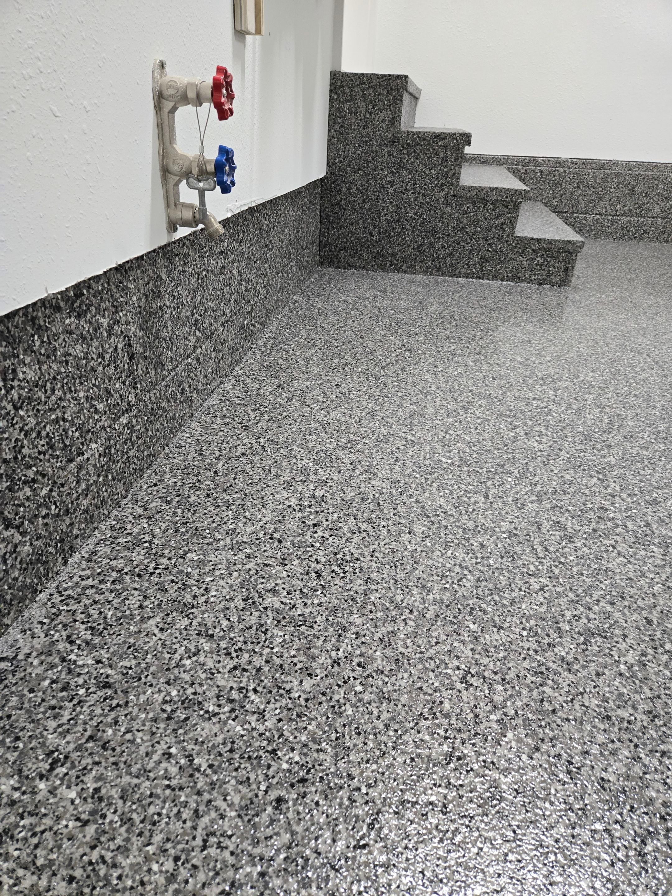 Large Garage in Midnight Fog - Canfield, OH by Alexander Concrete Coatings