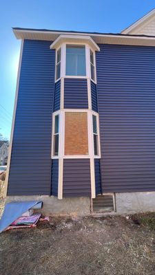 New siding and new windows 